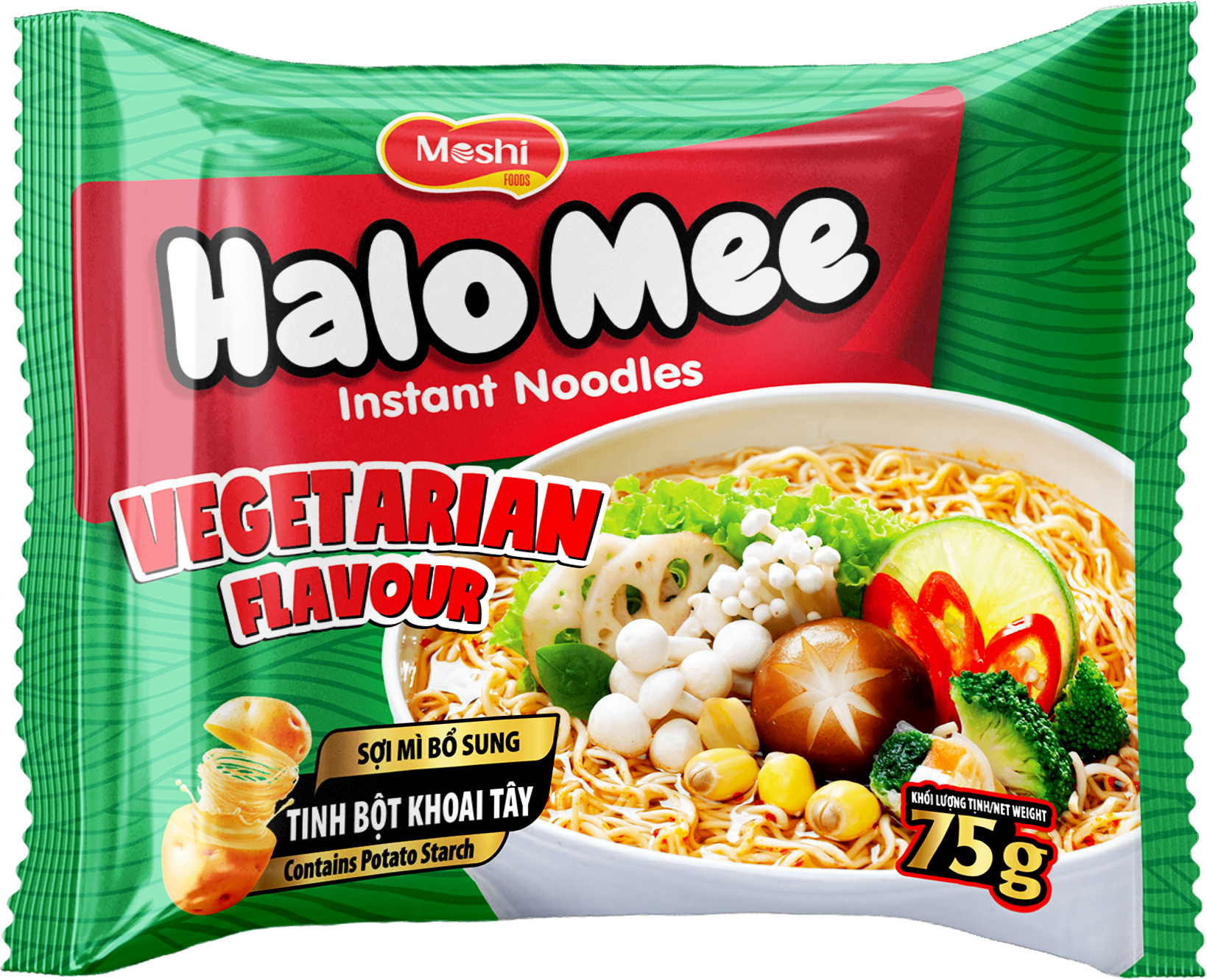 Mì Moshi chay rau nấm