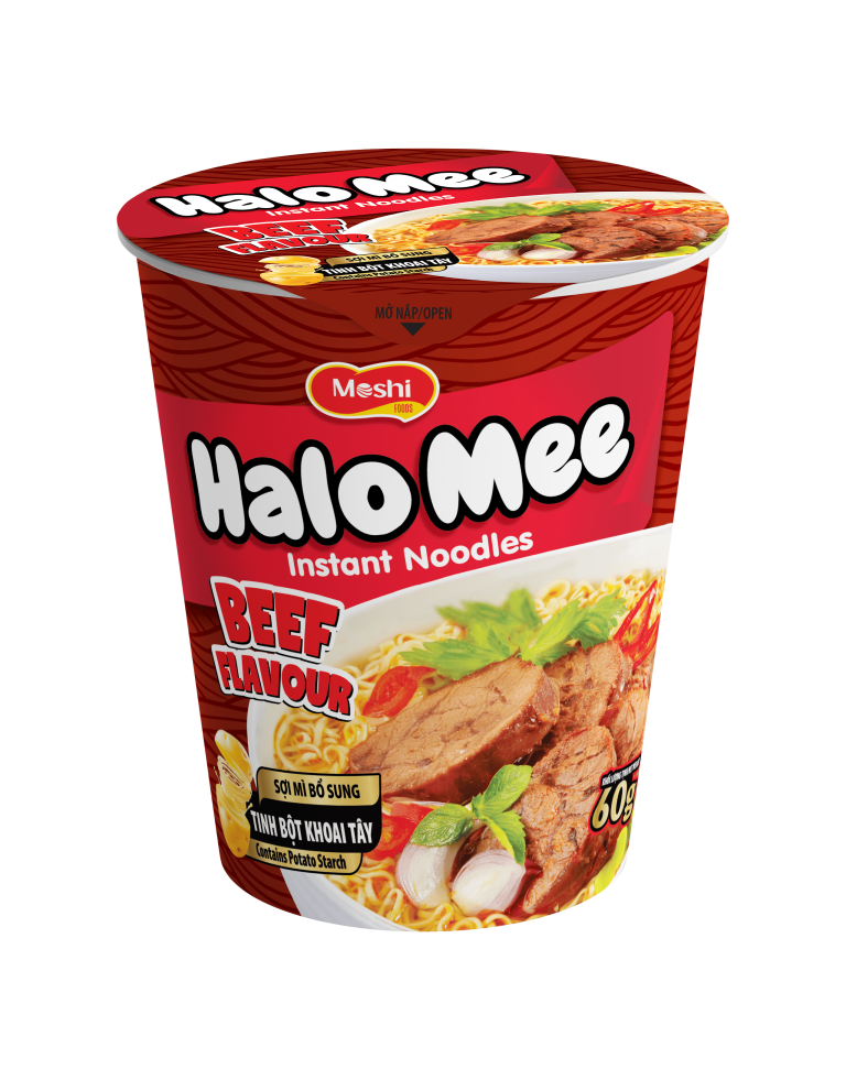 Mì ly Moshi bò hầm
